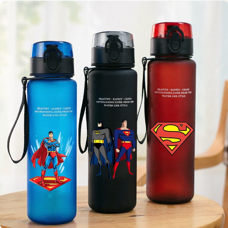 650ml 슈퍼맨 스포츠 물병 여성 남성 동기 부여 물 - Reusable Bottle 리뷰 및 가격