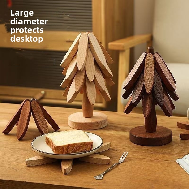 창의적인 대나무 트리베트, 접이식 나무 열 보호 코스터 - Bamboo Cutlery 리뷰 및 가격